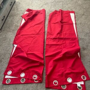 Vibrant Red Blackout Curtains